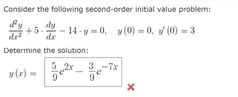 Image result for 2nd Order Initial Value Problem