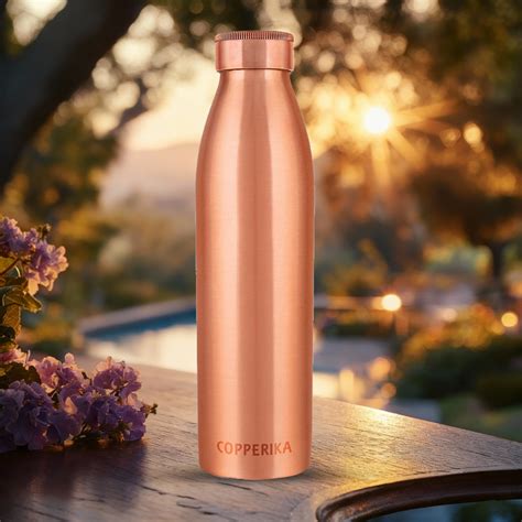 Copperika Classic Copper Water Bottle 950ml Original Heavy Build | BPA ...