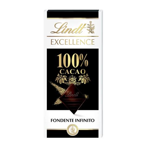 Lindt Excellence 100% Cacao Dark Chocolate Bar 50g : Amazon.in: Grocery ...