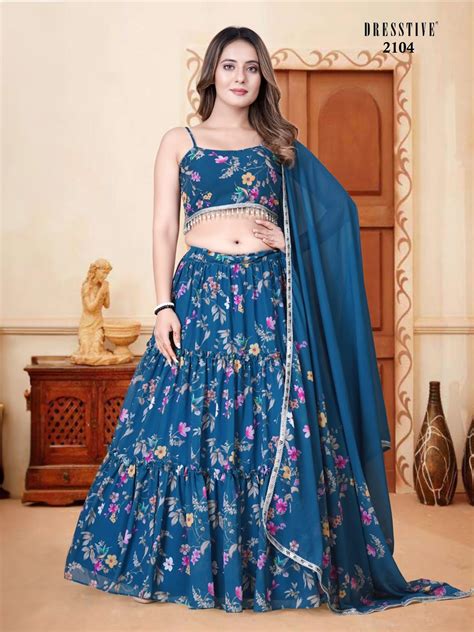 DRESSTIVE VOL 7 FUNCTION WEAR SEMI STITCH LEHENGA CHOLI CATALOG ...