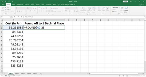 Image result for How to Round Off Normal Numbers in Excel