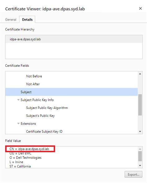 PowerProtect: DP Series and IDPA: "X.509 Certificate Subject CN Does ...