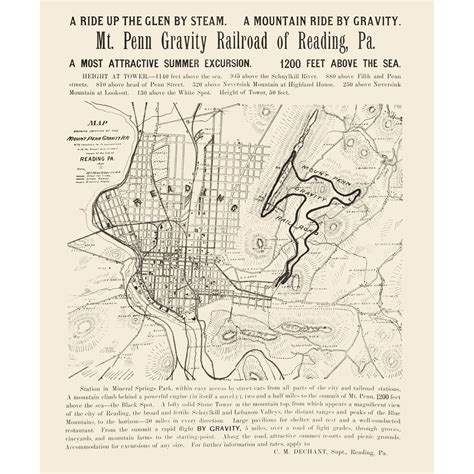 Reading Pennsylvania Map Old Historical Maps Of Reading, PA | Pastmaps
