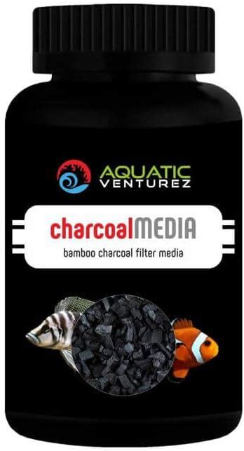 Aquatic Venturez Charcoal Media | Size: 300ml | Aquarium Filter Media ...