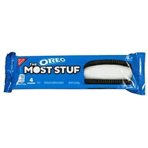Oreo The Most Stuf Single Serve Chocolate Sandwich Cookie, 3 Ounce - 12 ...