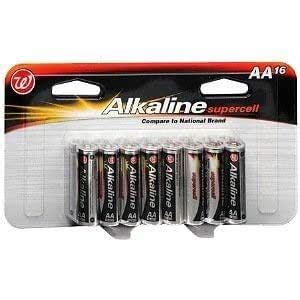 Walgreens Alkaline Supercell Batteries, AA, 16 ea : Amazon.in: Electronics