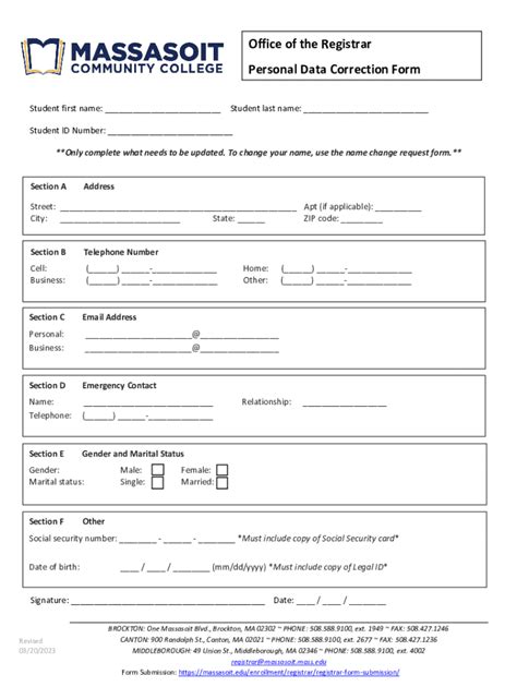 Fillable Online Personal Data Correction Form Fax Email Print - pdfFiller
