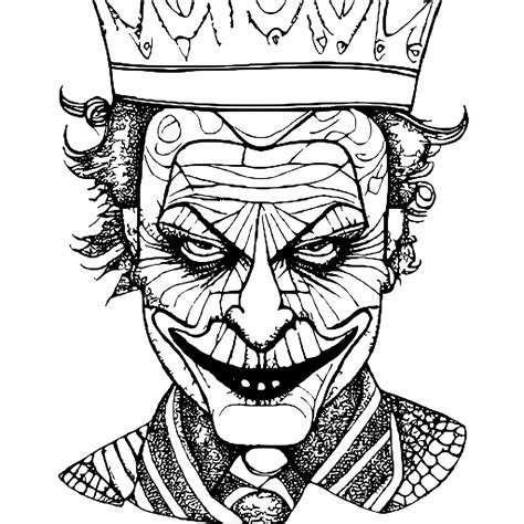 Joker Coloring Page Haunted Mansion 2022 Halloween Coloring Pages