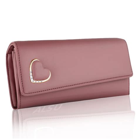 ALSU Women's Peach Hand Clutch Wallet Purse_GDU-011pch : Amazon.in: Fashion