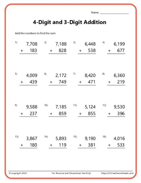 3rd Grade Math Addition 的图像结果