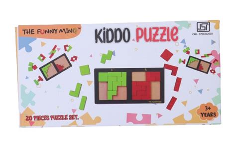 JoGenii |The Funny Mind Wooden 3D Matrix Kiddo Pattern Puzzle Board ...