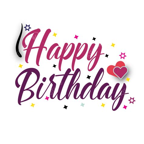 Happy Birthday Pink Beautiful Text Typography, Happy Birthday, Happy ...