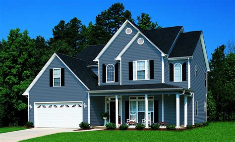 33 Blue Vinyl Siding House Ideas