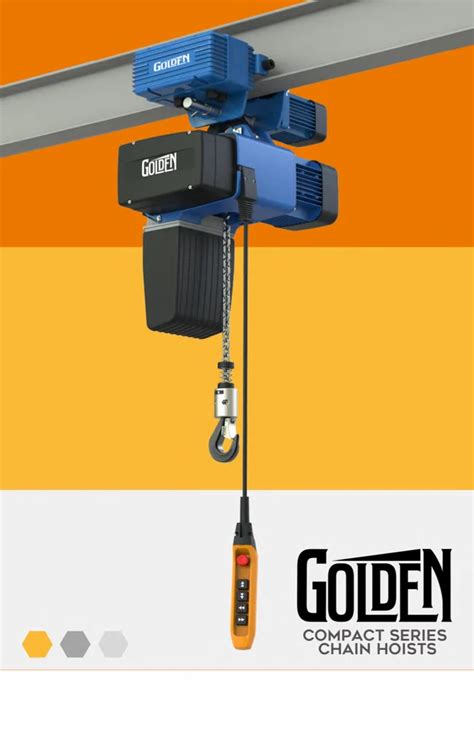 Electric Chain Hoists - Golden - Golden - 250Kg - Chain Hoist - Lug ...