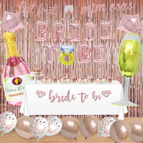 Bachelorette Party Decorations Kit, Rose Gold Party | Ubuy India