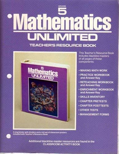 Mathematics Unlimited Teacher's Resource Book - Grade 5 : Reys J ...