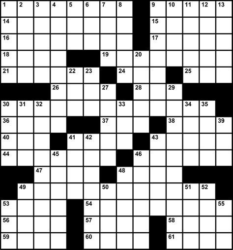 Large Print Crossword Puzzles - Printable Coloring Free