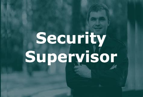 Image result for Security Supervisor