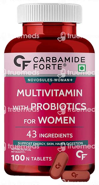 Carbamide Forte Multivitamins For Women With Probiotics Tablet 100 ...