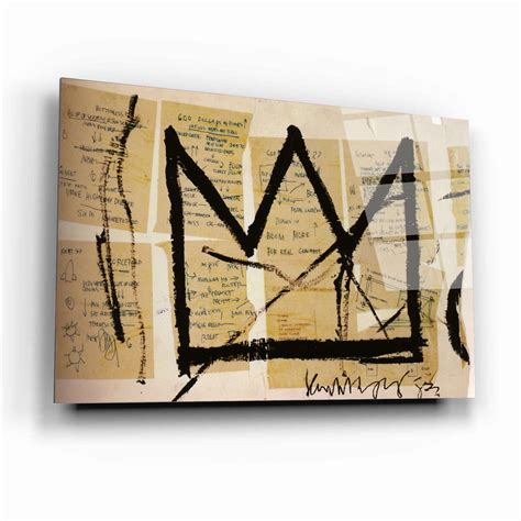 Basquiat Wall Art, Basquiat Canvas, Basquiat Glass Wall Art, Jean ...