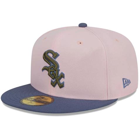 New Era Chicago White Sox MLB Pink/Blue Chicago Sox Undervisor 59FIFTY ...