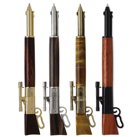 Pen & Ink Ink Pen with click mechanism as a bolt action rifle with a ...