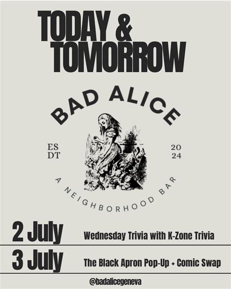 Bad Alice (@badalicegeneva) • Instagram photos and videos