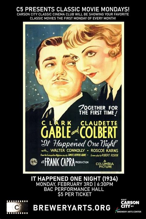 C5 Presents Classic Movie Mondays: It Happened One Night (1934 ...