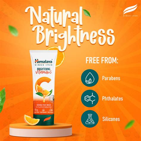 Himalaya Brightening Vitamin C Orange Face Wash – Himalaya Wellness (India)