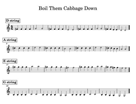 Violin Sheet Music For Beginners Popular