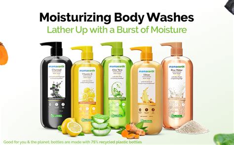 Buy Mamaearth Charcoal Moisturizing Body Wash with Activated Charcoal ...