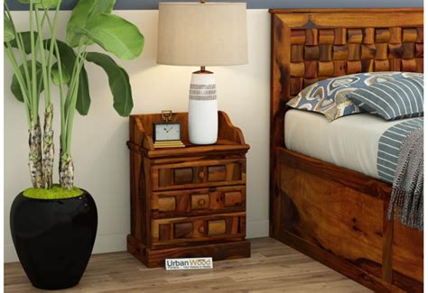 Hover Bed with Box Storage ( King Size, Honey Finish )