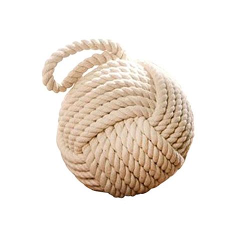 Buy PSW - Home Accent 6 in Cream Rope Knot Door Stopper, Window Wedge ...