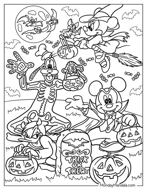 33 Disney Halloween Coloring Pages (Free PDF Printables)