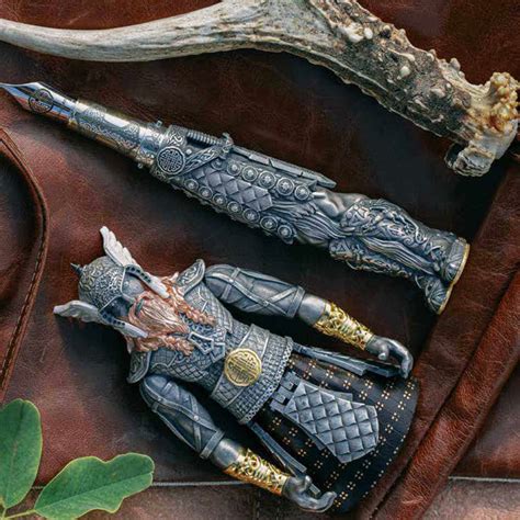 Montegrappa Viking Limited Edition Fountain Pen, Silver - 18K Gold Nib ...