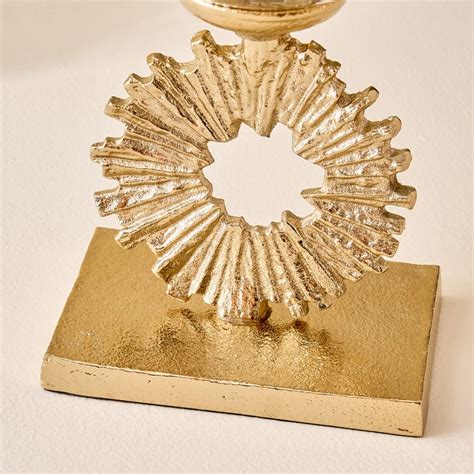 Buy Moksha Brew Starburst Glass and Aluminium Vase - Small from Home ...