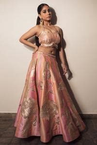 Buy Multi Color Silk, Denim Tassels Square Neck Gota Patti Embroidered ...