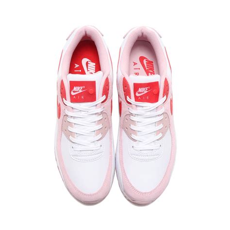 NIKE W AIR MAX 90 QS WHITE/UNIVERSITY RED-TULIP PINK-WHITE 21SP-S（ナイキ ...
