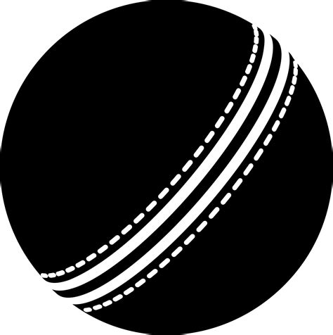 White Cricket Ball Vector