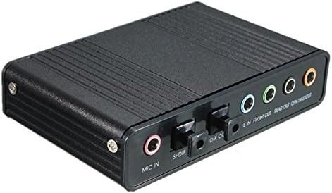 ProElite 6 Channel External Sound Card 5.1 Surround Sound USB 2.0 ...