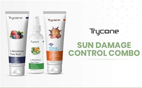 Trycone L- Glutathione & Vitamin C Sun Damage Control Skin Care – Pack ...