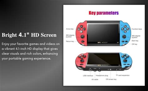 Buy Elevea 15 YEARS GUARANTEE, Handheld Game Console with 10000 Built ...