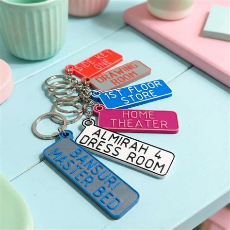 Customized Room Name Keychains – FormSolid