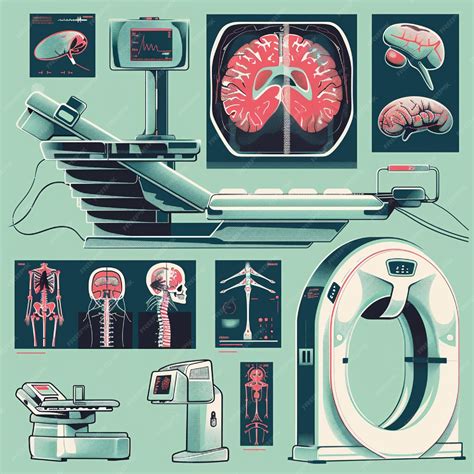 An illustration of different types of radiological imaging techniques ...