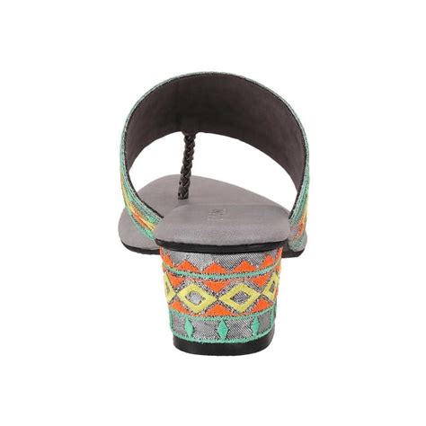 Buy Mochi Women Grey Ethnic Slip Ons Online | SKU: 32-444-14-36 – Mochi ...