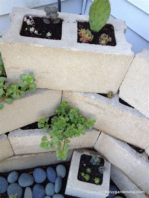 Concrete Blocks Planters at Waldo Ross blog