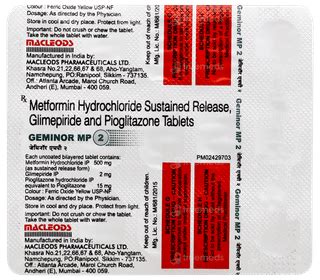 Geminor Mp 2 Tablet 15: Uses, Side Effects, Price & Substitutes