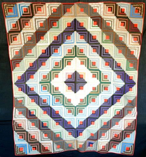 Image result for Log Cabin Quilt Block Pattern 12