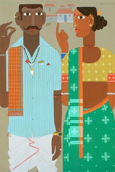 "Untitled 14": Brown Acrylic Painting by Narsimlu Kandi | ArtZolo.com