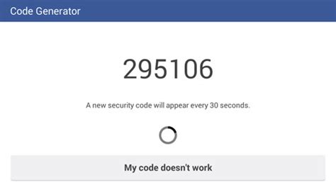 Image result for Generate a Code From Your Authentication App for Facebook